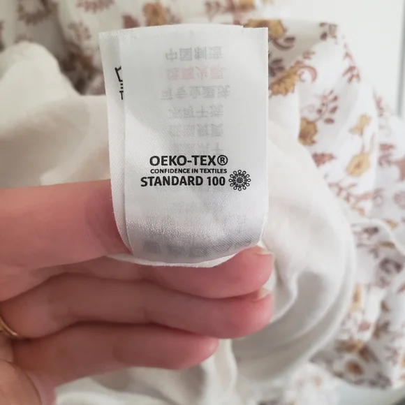 Noralee / Riley and Cru Mustard and White Floral Shirred Maxi Dress size XS - Picture 9 of 13